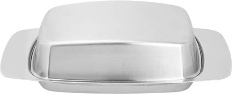 PACKOVE Stainless Steel Butter Box Butter Dish With Lid 